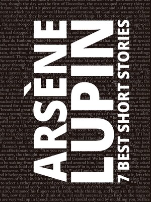 cover image of 7 best short stories--Arsène Lupin